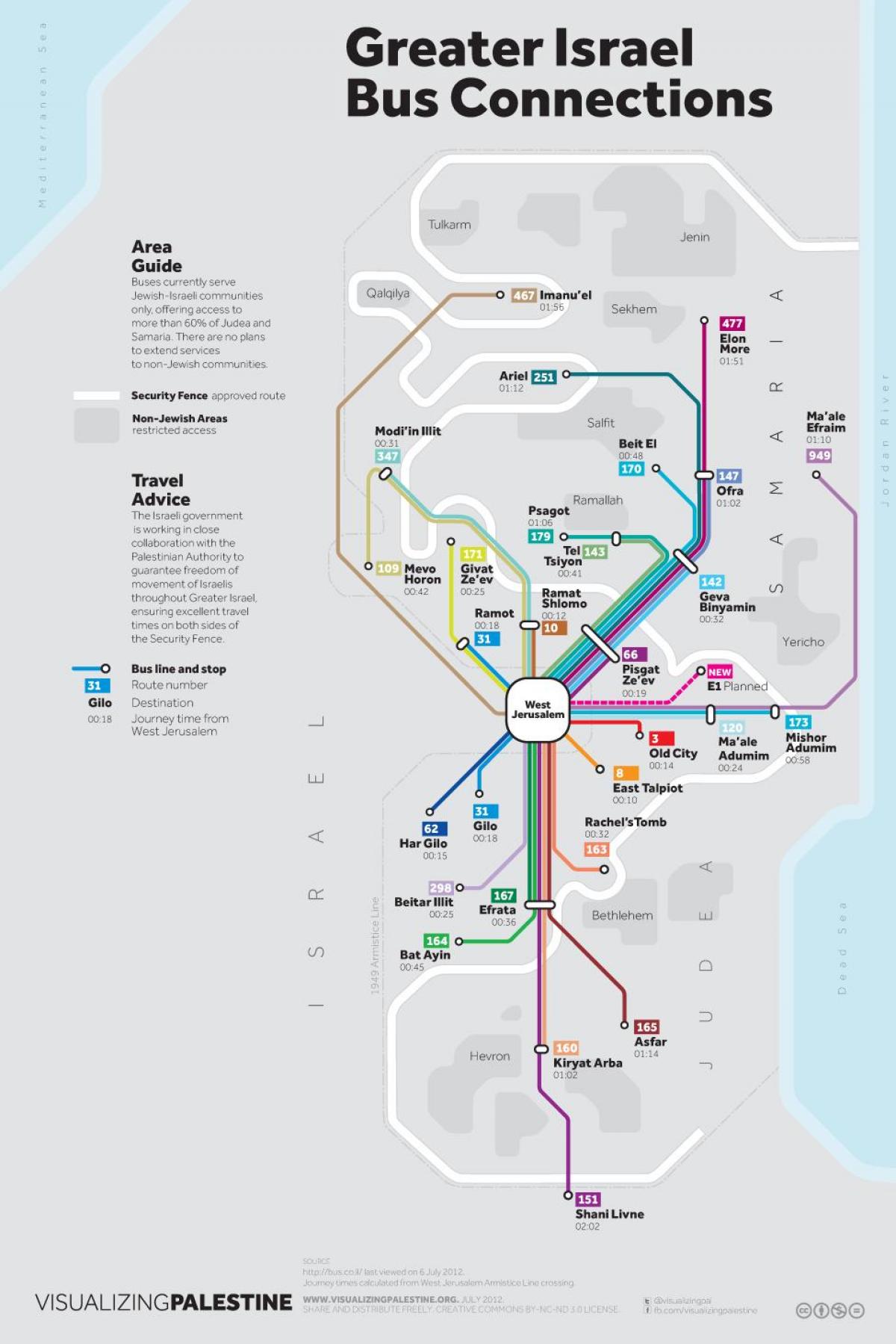 mapa de ônibus 