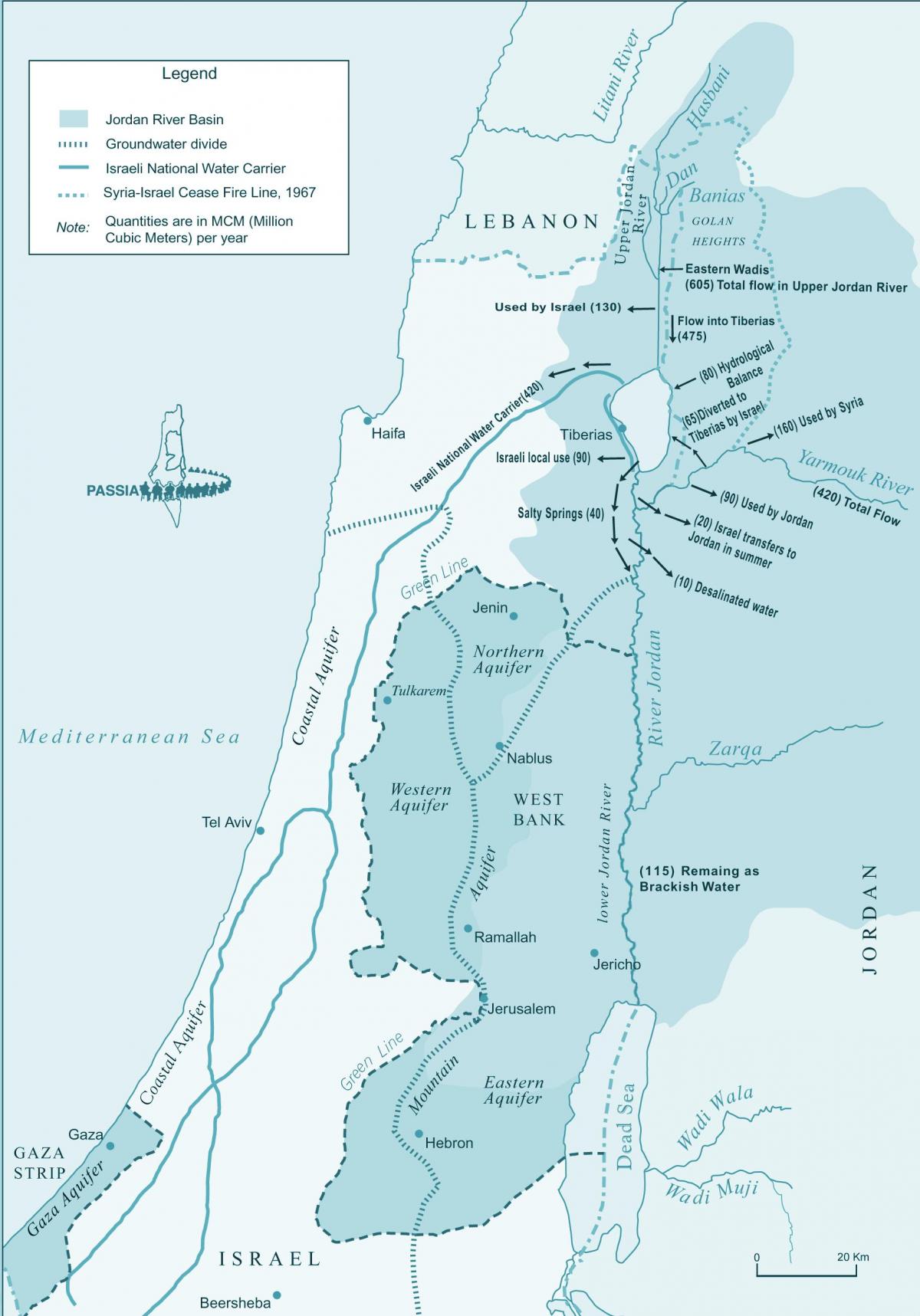 mapa de israel do rio