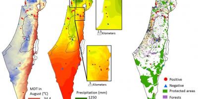 Mapa de israel clima