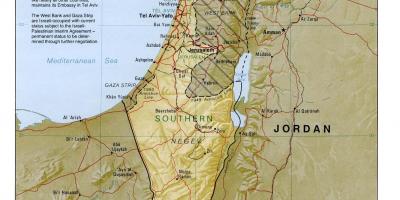 Mapa de israel geografia 