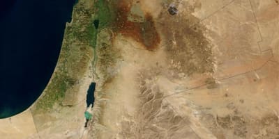 Mapa de israel por satélite 