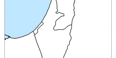 Mapa de israel em branco