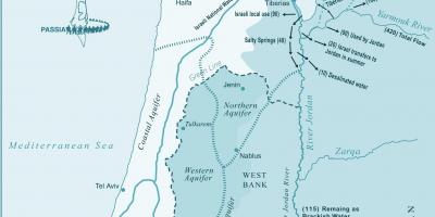 Mapa de israel do rio
